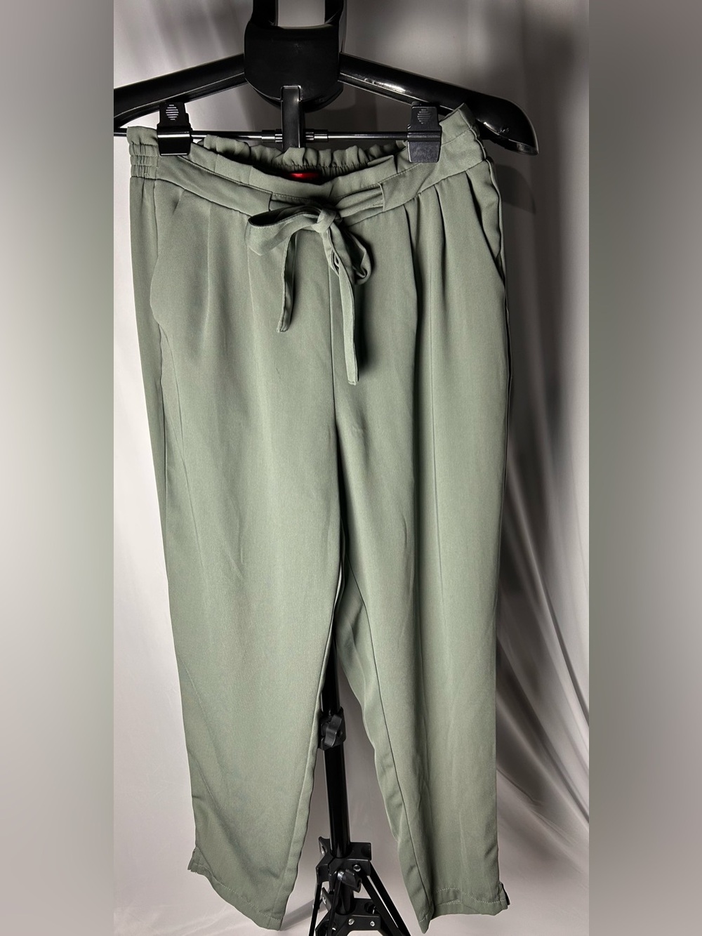 Hot Kiss Women’s Drawstring Chinos - Sage Green